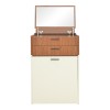 Dressing table Sonlen pakoworld in walnut-cream color 60x45x130cm