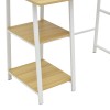 Study desk Ferje pakoworld with shelves mdf in natural-white color 100x48x75cm