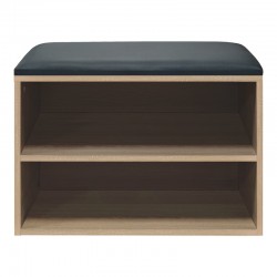 Shoe cabinet stool Kiana pakoworld 4 pairs in natural color 60x32x44cm