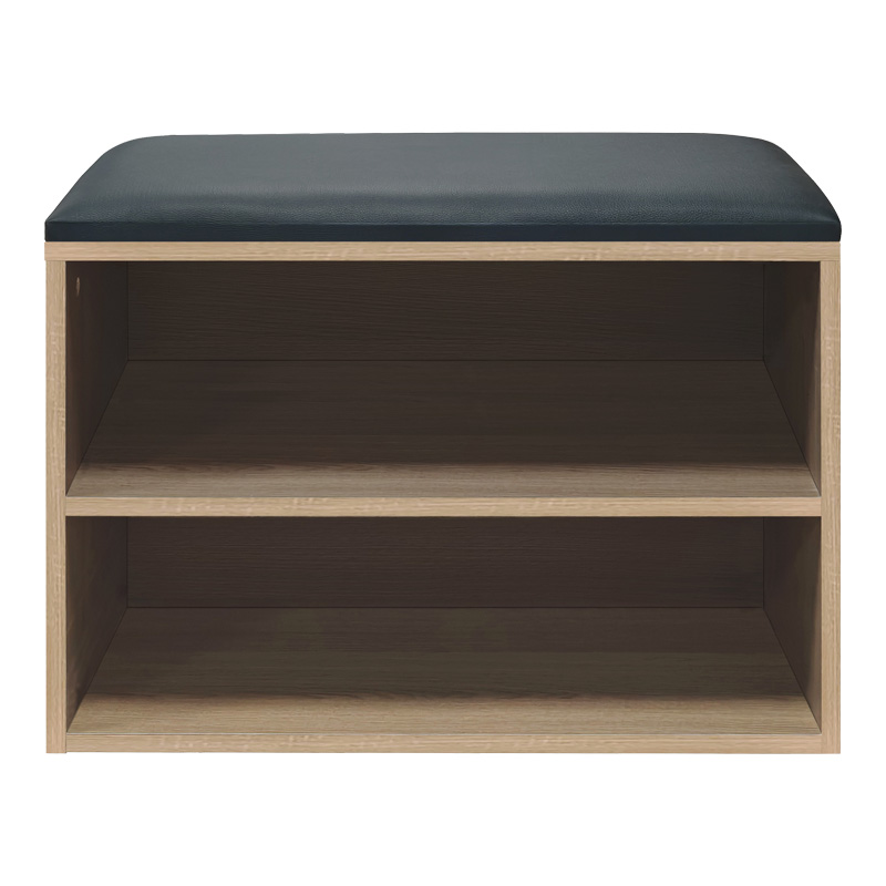 Shoe cabinet stool Kiana pakoworld 4 pairs in natural color 60x32x44cm