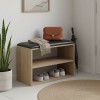 Shoe cabinet stool Kiana pakoworld 4 pairs in natural color 60x32x44cm