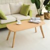 Komela mdf coffee table in natural shade 100x48x45cm