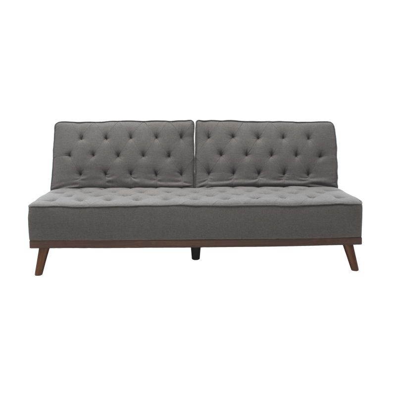 Sofa bed Marco pakoworld in grey fabric 180x80x80cm Sofa bed Marco pakoworld in grey fabric 180x80x80cm