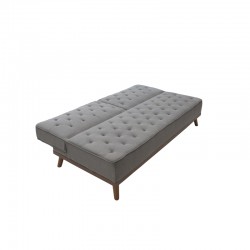Sofa bed Marco pakoworld in grey fabric 180x80x80cm Sofa bed Marco pakoworld in grey fabric 180x80x80cm