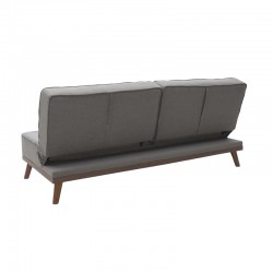 Sofa bed Marco pakoworld in grey fabric 180x80x80cm Sofa bed Marco pakoworld in grey fabric 180x80x80cm