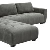 Reversible sofa Gianco pakoworld fabric in grey shade 298x208x85cm