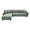 Γωνιακός καναπές Gianco pakoworld αναστρέψιμος ύφασμα σε μέντα απόχρωση 298x208x85εκ