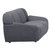 Καναπές τριθέσιος Echono pakoworld ύφασμα ανθρακί 230x88x77εκ