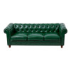 Kαναπές τριθέσιος τ. Chesterfield pakoworld pu κυπαρισσί 203x84x67εκ