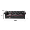 Three-seater sofa Chesterfield pakoworld pu cypress 203x84x67cm