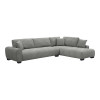 Corner sofa Vaneto pakoworld left corner grey fabric 287x208x85cm