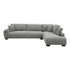 Corner sofa Vaneto pakoworld left corner grey fabric 287x208x85cm