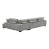 Corner sofa Vaneto pakoworld left corner grey fabric 287x208x85cm