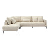 Corner sofa Maliva pakoworld right corner beige fabric 280x210x100cm