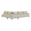 Corner sofa Maliva pakoworld right corner beige fabric 280x210x100cm