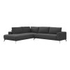 Right corner sofa Selio pakoworld anthracite fabric 300x240x100cm