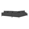 Right corner sofa Selio pakoworld anthracite fabric 300x240x100cm