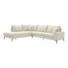 Right corner sofa Zenqua pakoworld beige fabric 291x233x90cm
