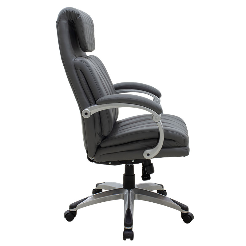 Manager office chair Imperial pakoworld with PU in grey colour Manager office chair Imperial pakoworld with PU in grey colour