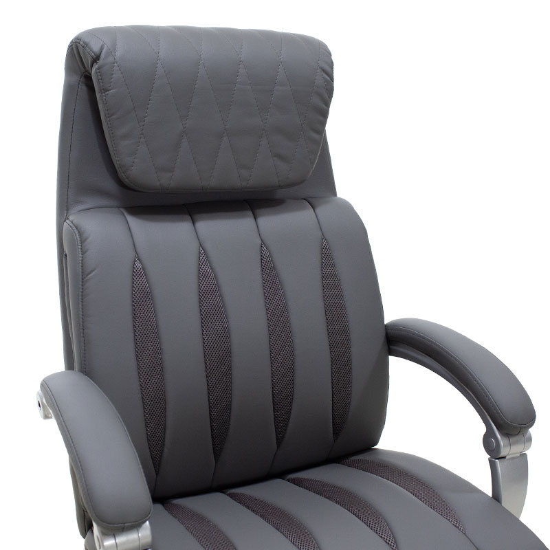 Manager office chair Imperial pakoworld with PU in grey colour Manager office chair Imperial pakoworld with PU in grey colour