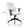 Manager office chair Benno pakoworld with PU in white colour