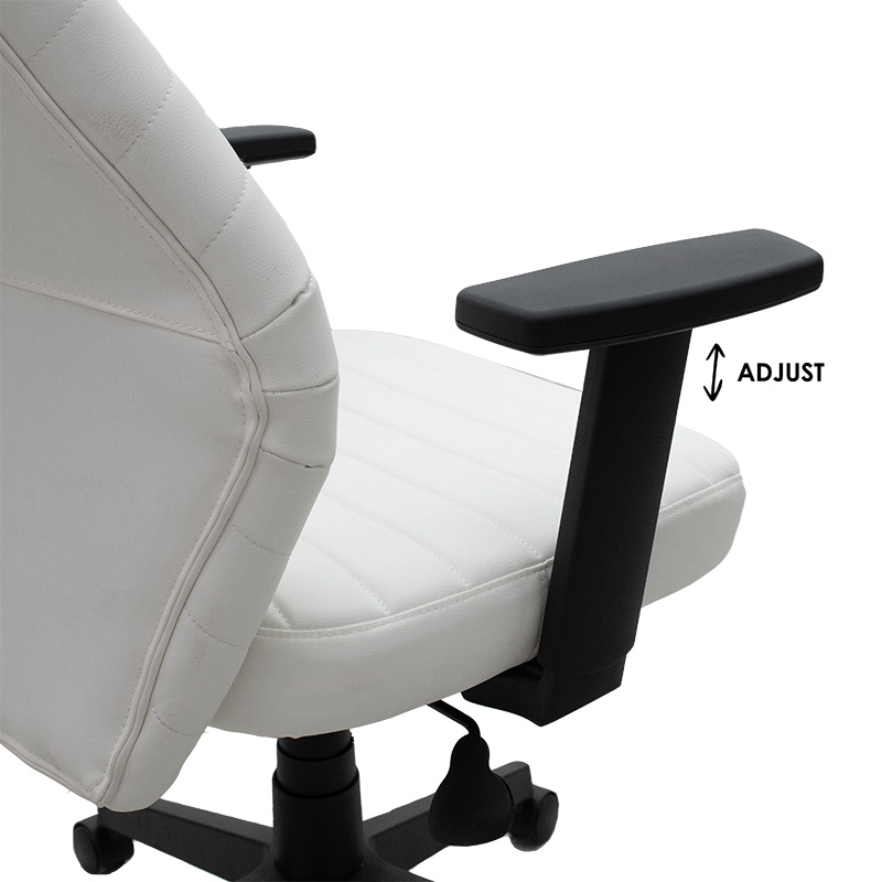 Manager office chair Benno pakoworld with PU in white colour