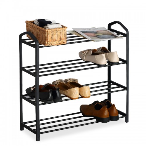 Shoe rack Ramon pakoworld 12 pairs black 62x20x62cm