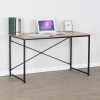 Working desk Bailon pakoworld in oak shade with black metal 120x60x70cm