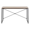 Working desk Bailon pakoworld in oak shade with black metal 120x60x70cm