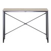 Working desk Bailon pakoworld in oak color with black metal 100x40x70cm