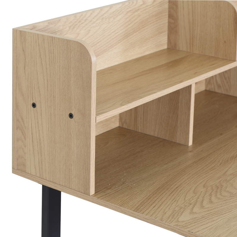 Work desk Biuro pakoworld oak- black metal 120x60x103cm