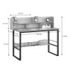 Work desk Biuro pakoworld oak- black metal 120x60x103cm