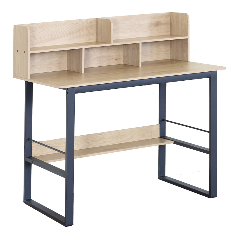 Work desk Biuro pakoworld oak- black metal 120x60x103cm