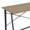 Γραφείο εργασίας Siklo pakoworld πτυσσόμενο oak- μαύρο μέταλλο 100x46x75.5εκ