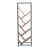 Βιβλιοθήκη Orunta pakoworld oak- μαύρο μέταλλο 40x26.5x125εκ