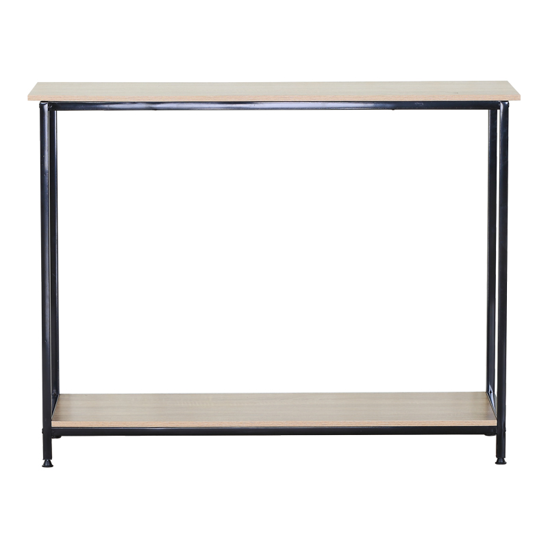 Κονσόλα Shima pakoworld 2τεμ. oak- μαύρο μέταλλο 106x35x81εκ