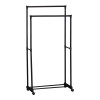 Floor hanger Ganco pakoworld black metal 74.5x39x157cm