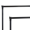 Floor hanger Ganco pakoworld black metal 74.5x39x157cm