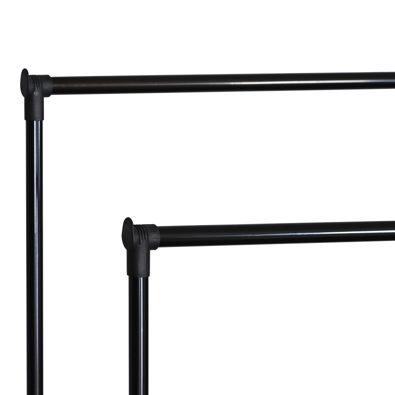 Floor hanger Ganco pakoworld black metal 74.5x39x157cm