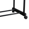 Floor hanger Ganco pakoworld black metal 74.5x39x157cm