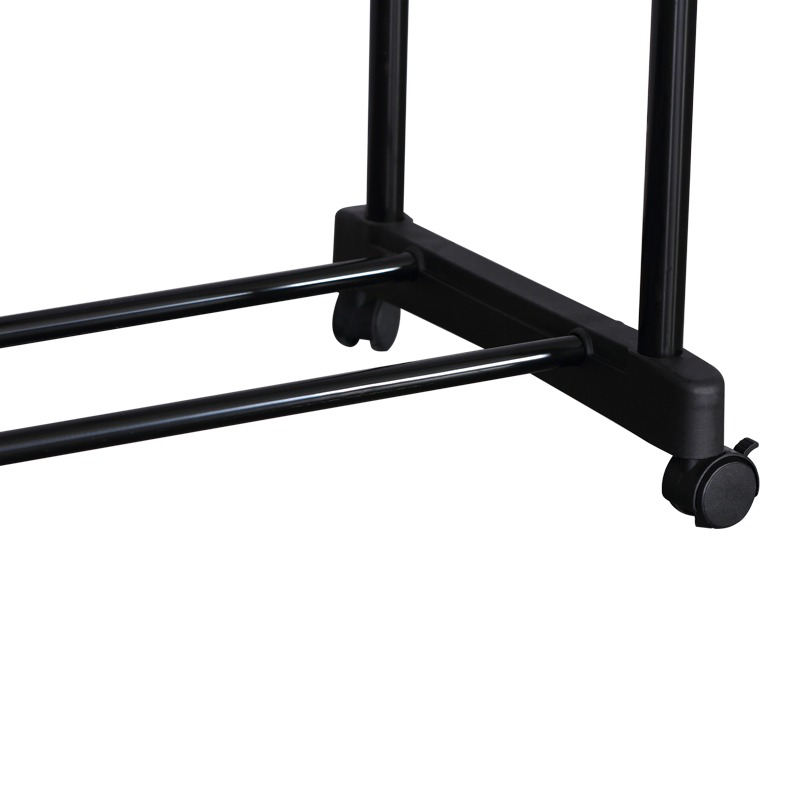 Floor hanger Ganco pakoworld black metal 74.5x39x157cm
