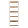 Βιβλιοθήκη Kaliano pakoworld oak-μαύρο μέταλλο 59.5x35x176.5εκ