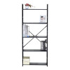 Βιβλιοθήκη Manlo pakoworld μαύρο μέταλλο 58.6x23.5x144εκ