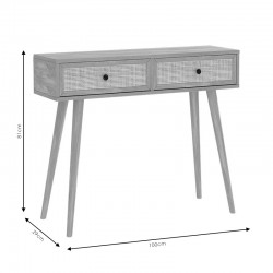 Κονσόλα Oslo pakoworld sonoma 100x29x81εκ