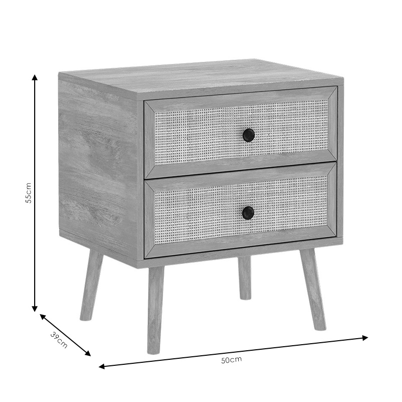 Nightstand Oslo pakoworld sonoma 50x39x55cm Nightstand Oslo pakoworld sonoma 50x39x55cm