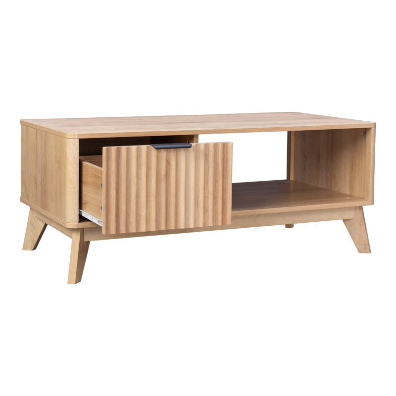 Hamea pakoworld mdf coffee table in natural shade 110x55.2x45cm Hamea pakoworld mdf coffee table in natural shade 110x55.2x45cm