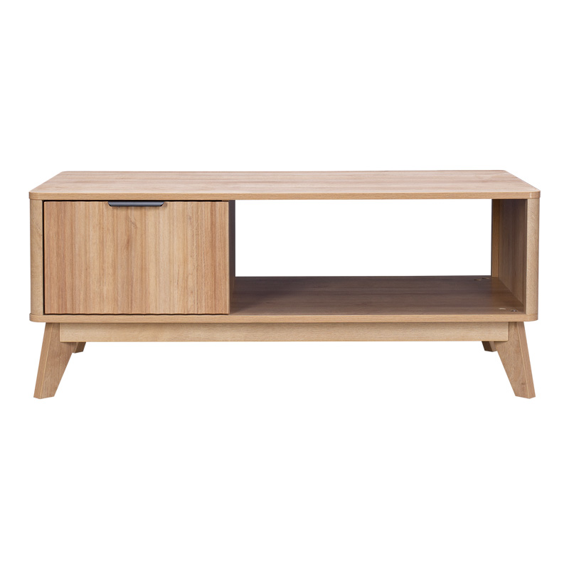 Hamea pakoworld mdf coffee table in natural shade 110x55.2x45cm Hamea pakoworld mdf coffee table in natural shade 110x55.2x45cm