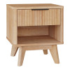 Hamea pakoworld mdf bed side table in natural shade 45x39.5x50.2cm