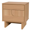 Κομοδίνο Jenfia pakoworld mdf σε φυσική απόχρωση 48x39x50,5εκ