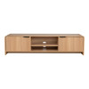 Έπιπλο τηλεόρασης Anfen pakoworld mdf σε φυσική απόχρωση 160x39x40,5εκ